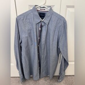 Denim & Flower Blue Casual Button Down Shirt